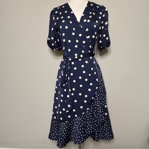 SummerSalt The Silky Luxe Puff Sleeve Beach to Brunch Wrap Dress, 8 - Picture 2 of 12